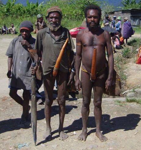 Hommes des tribus africaines