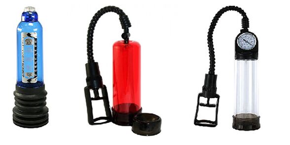 Différents types de pompes qui augmentent la taille du pénis